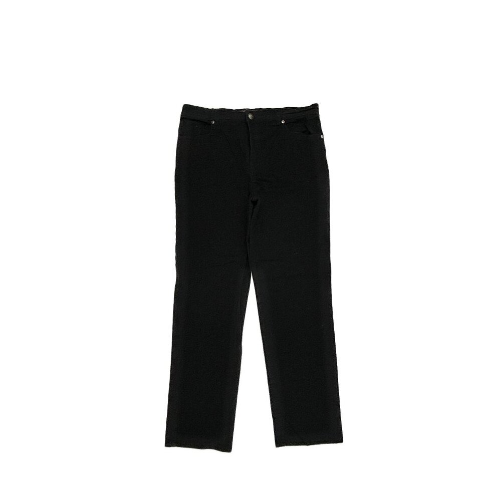 Gloria Vanderbilt Straight Leg Women's size 12P Black Denim jeans